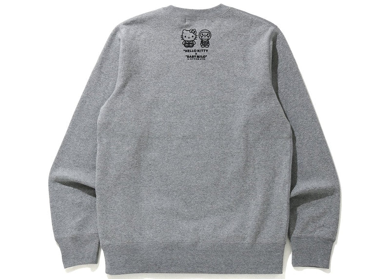 BAPE x Hello Kitty Baby Milo London Crewneck Gray