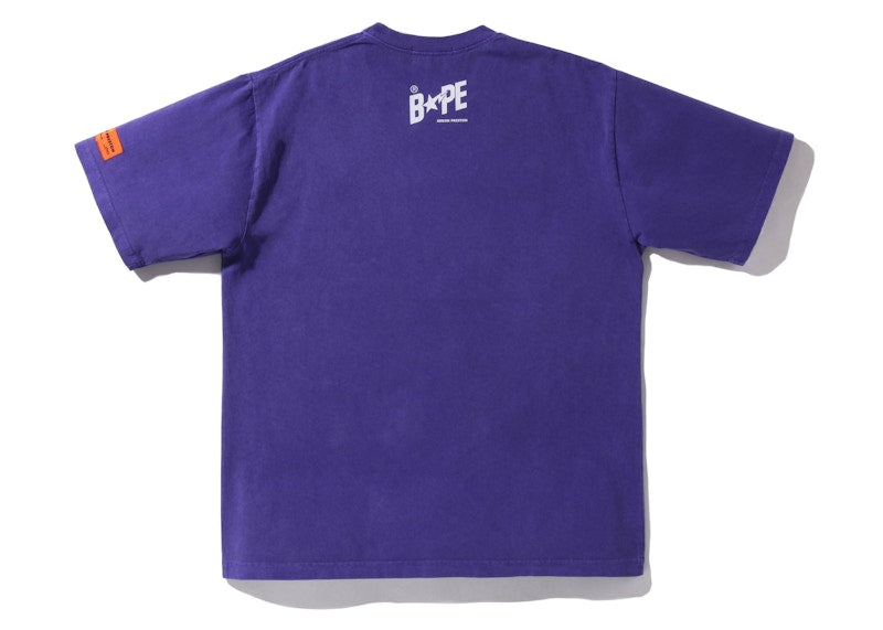 BAPE x Heron Preston Relaxed Fit Tee Purple