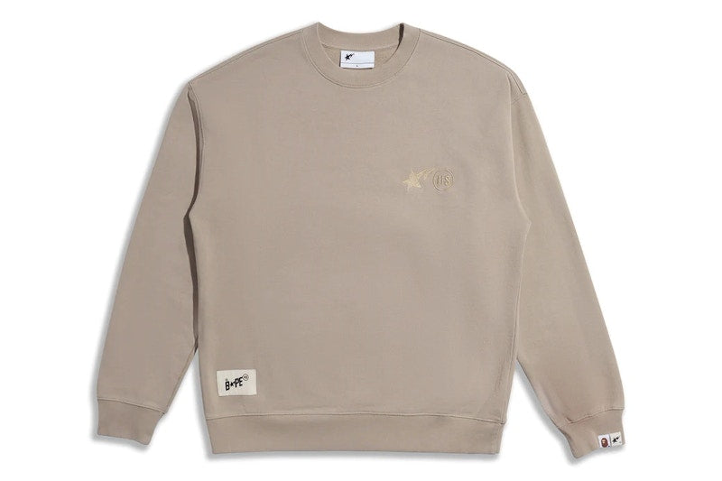 BAPE x Highsnobiety Crewneck Beige