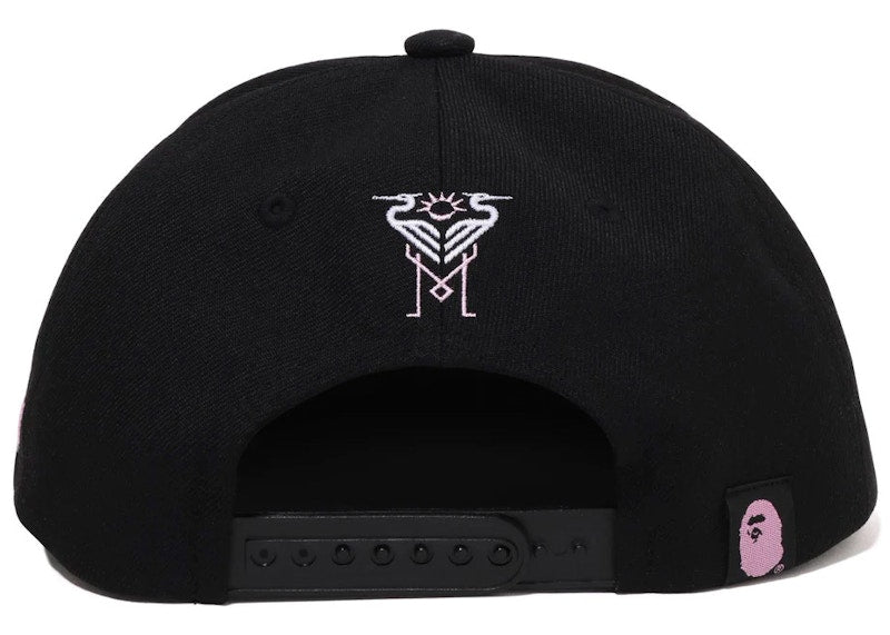 BAPE x Inter Miami CF Snapback Cap Black
