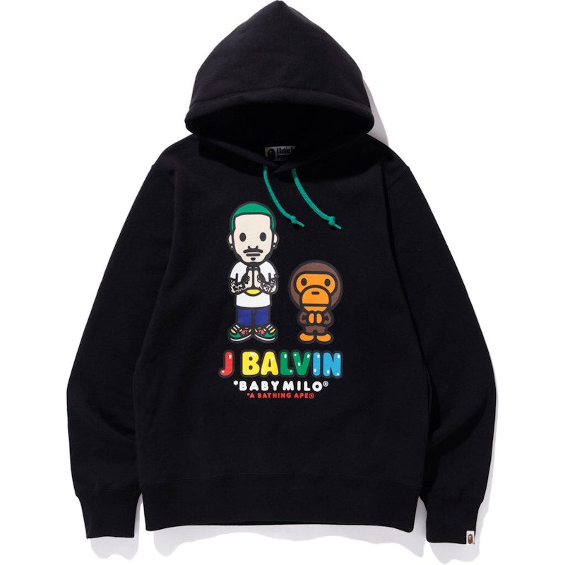 BAPE x J Balvin Milo Pullover Hoodie Black