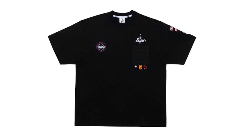 BAPE x Kazuki Kuraishi Multi Patch Military Tee Black