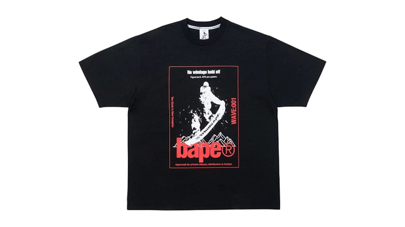 BAPE x Kazuki Kuraishi Skate Relaxed Fit Tee Black
