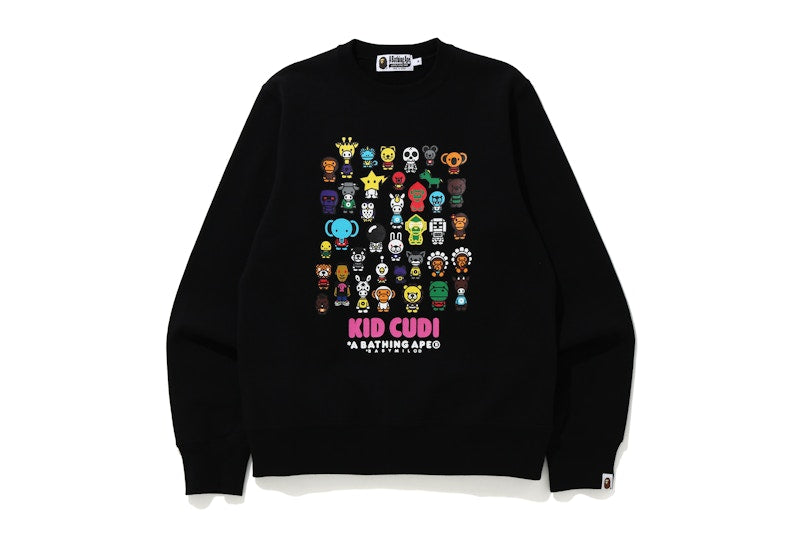 BAPE x Kid Cudi Baby Milo Crewneck Black