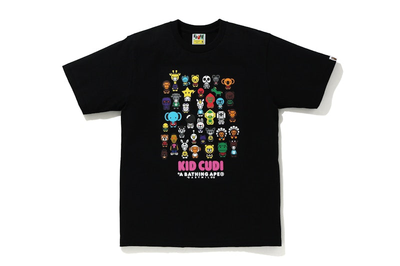 BAPE x Kid Cudi Baby Milo Friends Tee Black