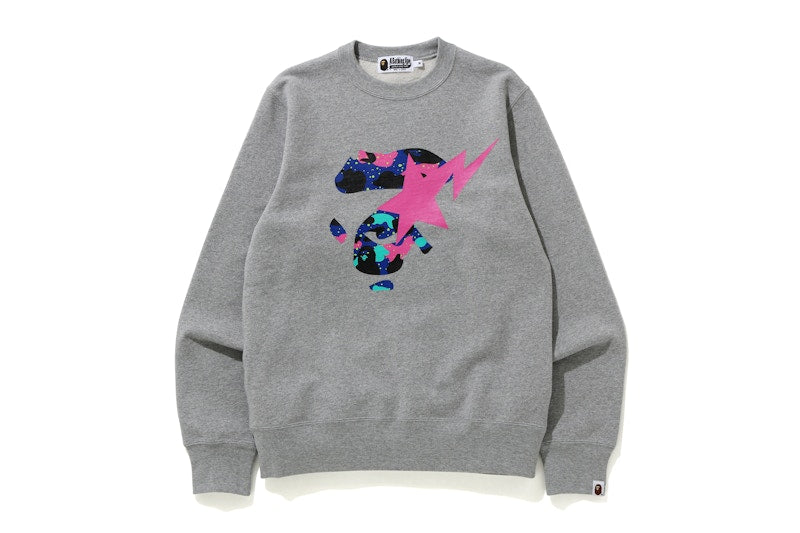 BAPE x Kid Cudi Crewneck Gray