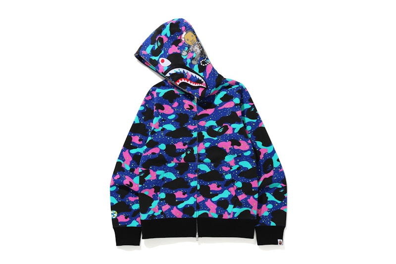 BAPE x Kid Cudi Shark Full Zip Hoodie Multi