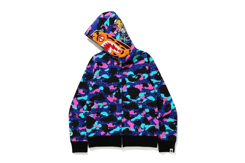 BAPE x Kid Cudi Tiger Full Zip Hoodie Multi