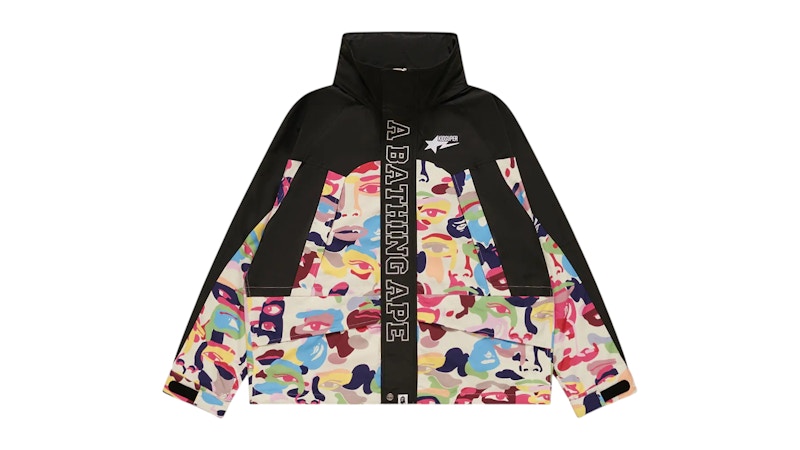 BAPE x KidSuper Camo Snowboard Jacket Multicolor
