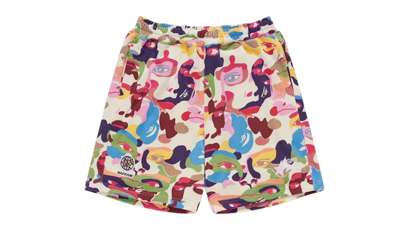 BAPE x KidSuper Camo Sweat Shorts Multicolor