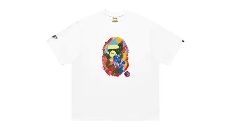 BAPE x KidSuper Painting Ape Head Tee White