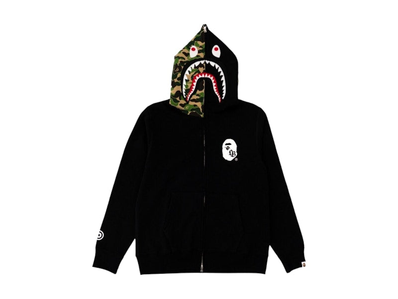 BAPE x LBWK S15 Shark Full Zip Hoodie Black