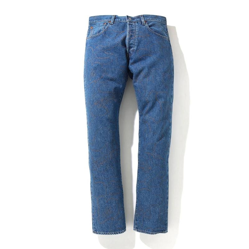 BAPE x Levi's Camo 501 93 Model (Japan Exclusive) Light Indigo
