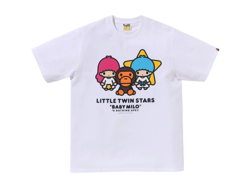 BAPE x Little Twin Stars Baby Milo Tee White
