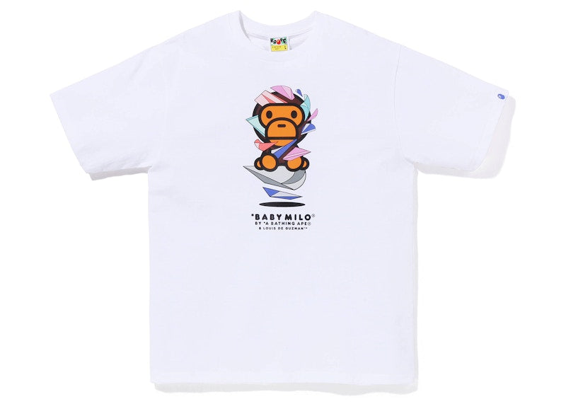BAPE x Louis De Guzman Baby Milo Tee White