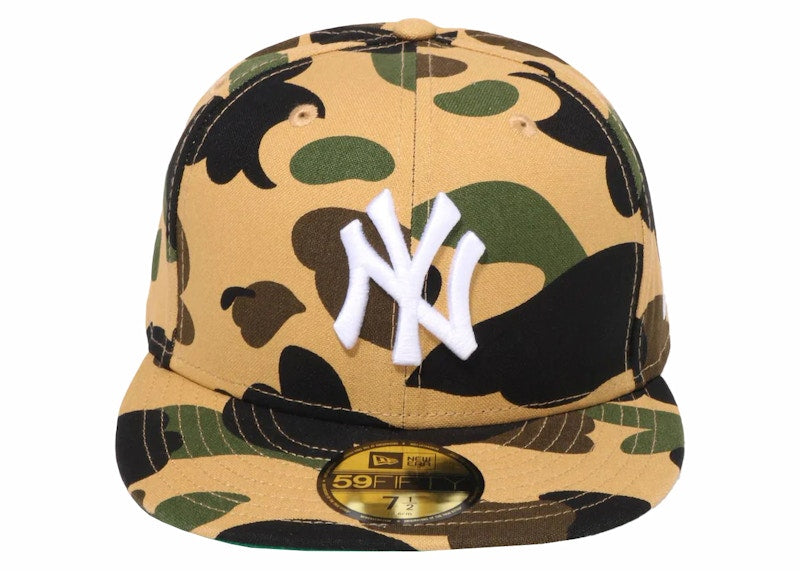 BAPE x MLB New Era Yankees 59Fifty Fitted Cap Yellow