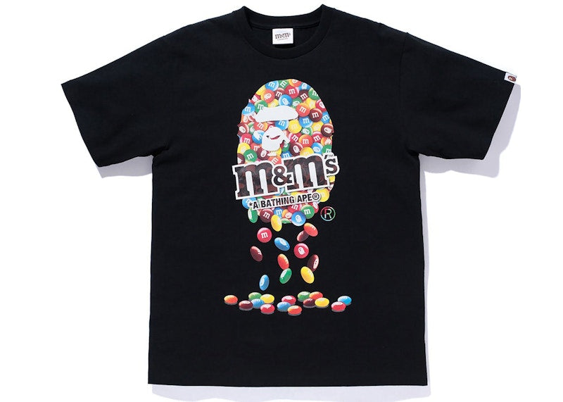 BAPE x M&M's Ape Head Tee Black