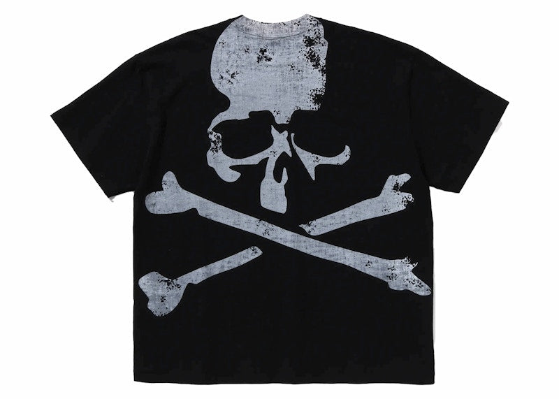 BAPE x Mastermind Ape Head Over Print Relaxed Fit Tee Black/White
