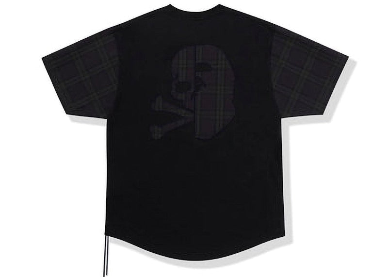 BAPE x Mastermind Check Patch Tee Black