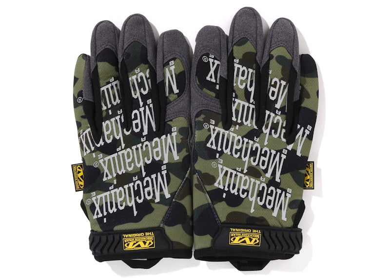BAPE x Mechanix Glove Green