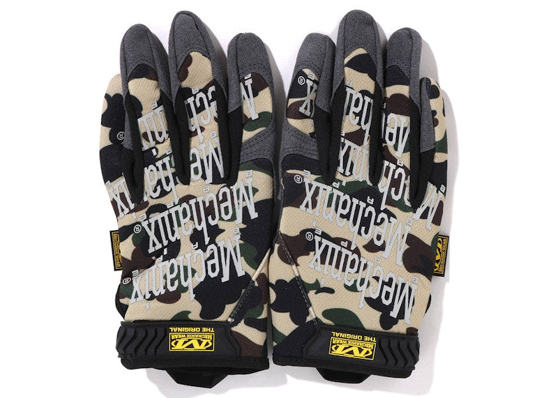 BAPE x Mechanix Glove Yellow