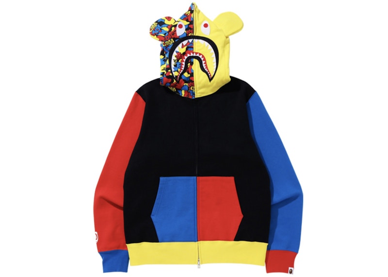 BAPE x Medicom Toy Bear Shark Full Zip Hoodie (FW20) Multi