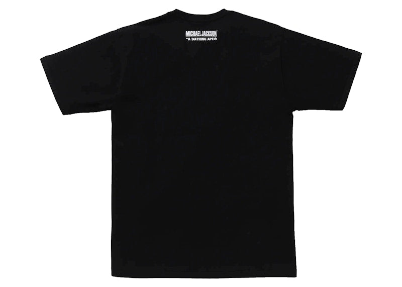 BAPE x Michael Jackson Album Jacket Ape Head Tee Black