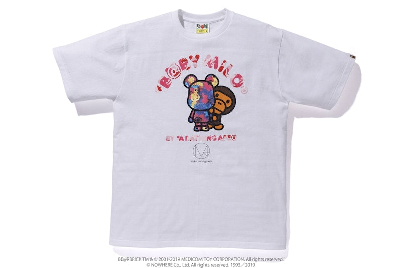BAPE x Mika Ninagawa Bear Tee White/Pink