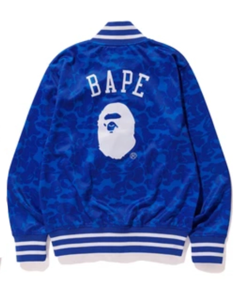 BAPE x Mitchell & Ness Dodgers Jacket Blue
