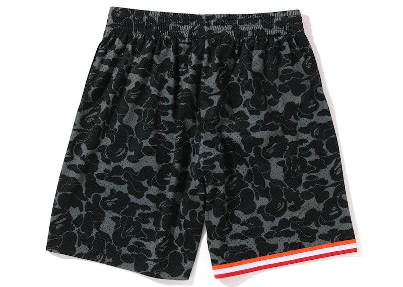 BAPE x Mitchell & Ness Miami Heat Shorts Black