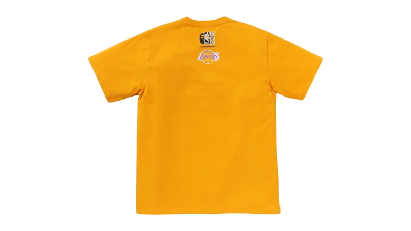 BAPE x Mitchell & Ness NBA Los Angeles Lakers Tee Yellow