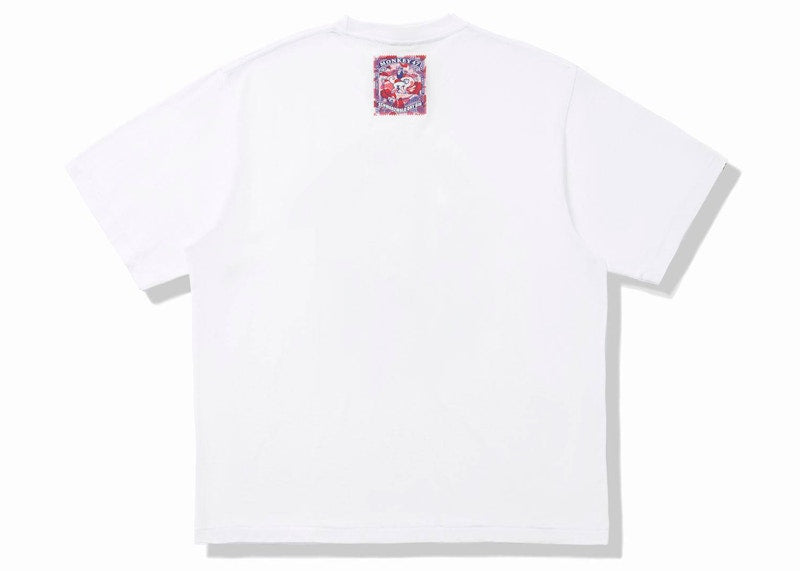 BAPE x Monkey 47 Ape Head Tee White Blue