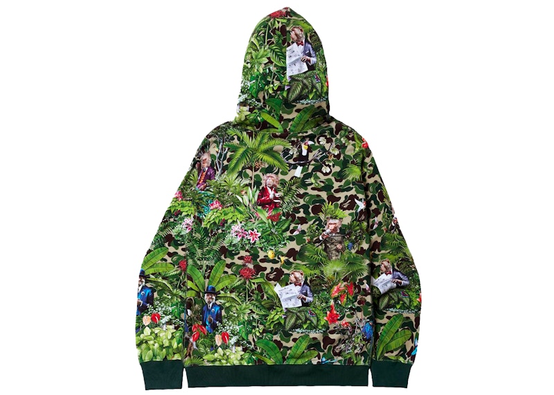 BAPE x Monkey 47 Pullover Hoodie Green