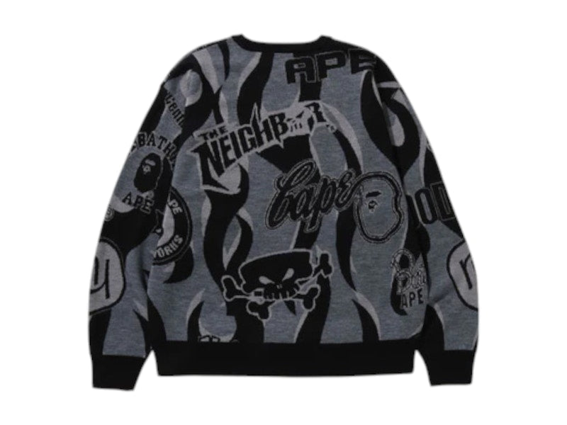 BAPE x Neighborhood Relaxed Fit Knit Black