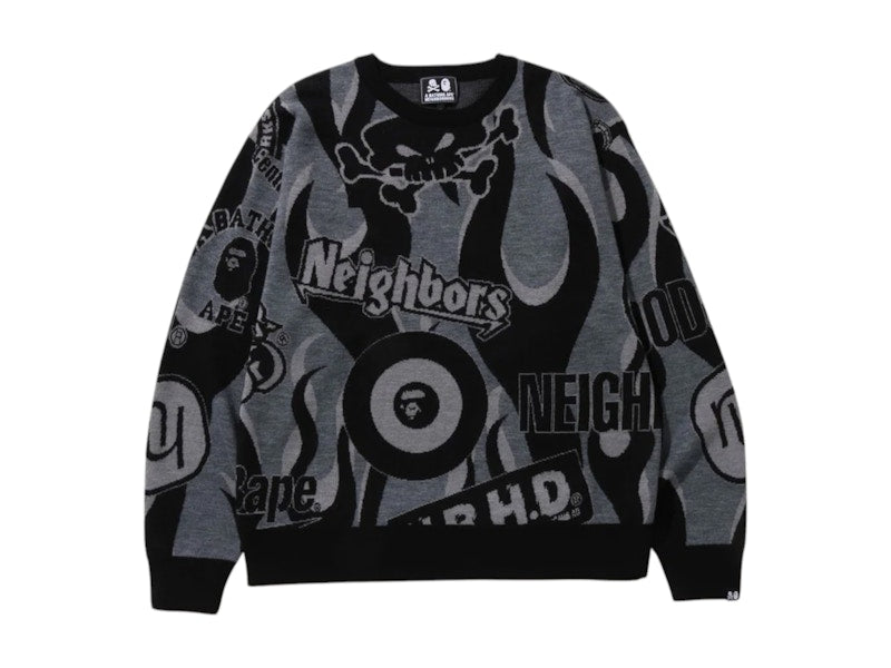 BAPE x Neighborhood Relaxed Fit Knit Black