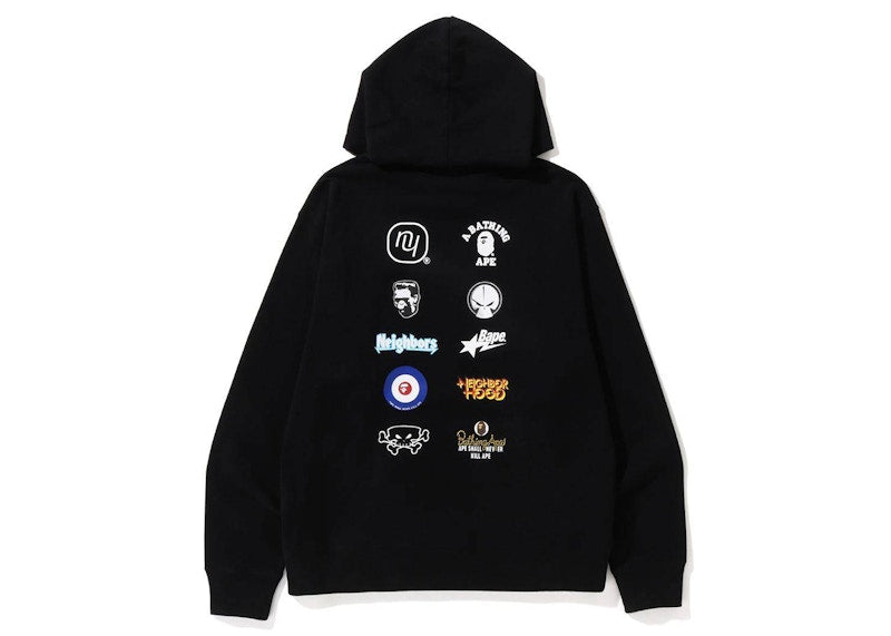 BAPE x Neighborhood Relaxed Fit Pullover Hoodie Black