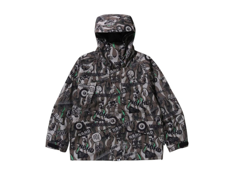 BAPE x Neighborhood Snowboard II Jacket Green