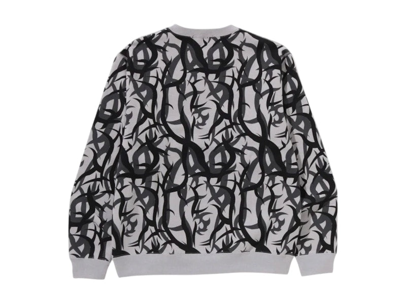 BAPE x Neighborhood Trial Camo Gigape Crewneck Grey
