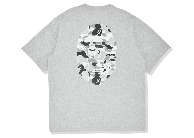 BAPE x New Balance Ape Head Relaxed Fit Tee Grey