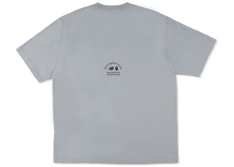 BAPE x New Balance Ape Head Tee Grey