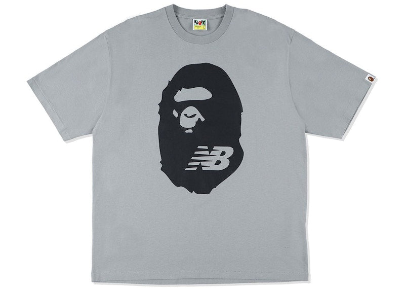 BAPE x New Balance Ape Head Tee Grey