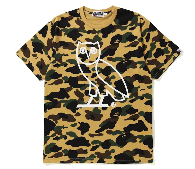 BAPE x OVO 1st Camo Tee Yellow