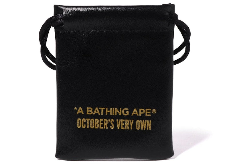BAPE x OVO Ape Head Money Clip Gold