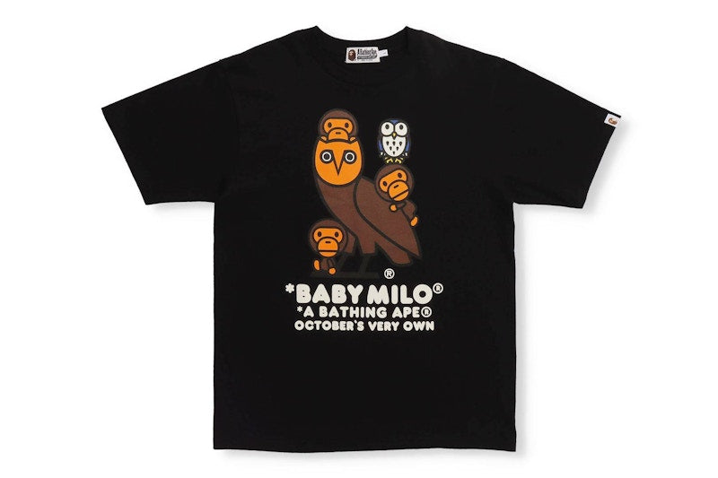 BAPE x OVO Baby Milo T-shirt Black