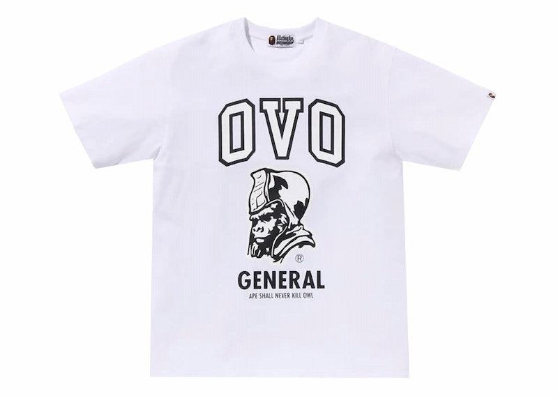 BAPE x OVO General Tee White