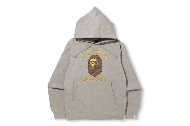 BAPE x OVO Pullover Hoodie Grey (FW21)