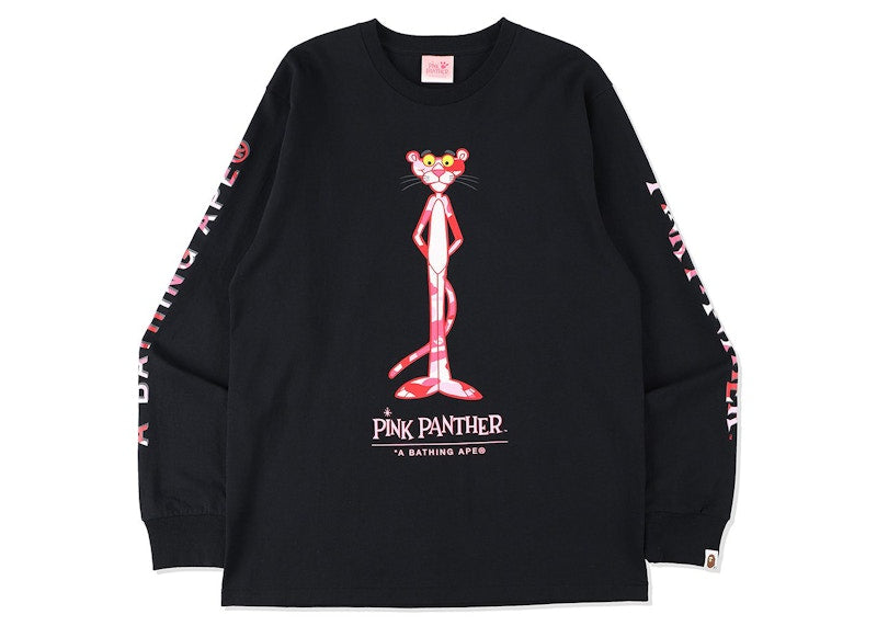BAPE x Pink Panther Long Sleeve Tee Black