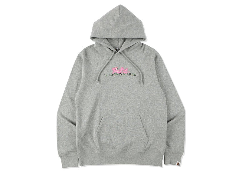 BAPE x Pink Panther Pullover Hoodie Gray
