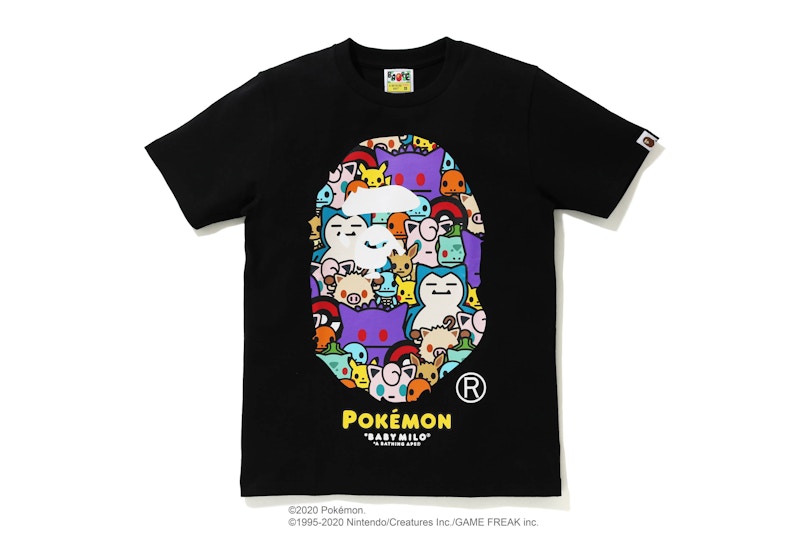 BAPE x Pokemon Ladies Ape Head Tee #5 Black