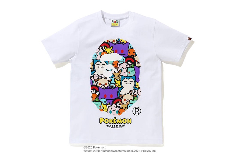 BAPE x Pokemon Ladies Ape Head Tee #5 White